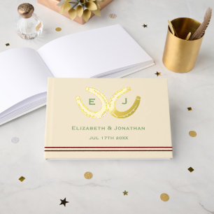 Western Horseshoes Wedding Guest Book