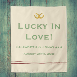 Western Horseshoes Wedding Tapestry