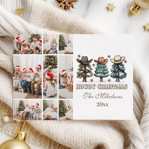  Western Howdy Christmas 9 photo Holiday Card