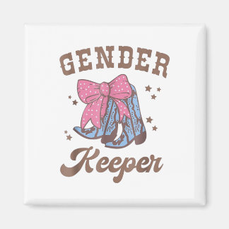 Western Keeper Of The Gender Cowboy Boots Gender R Magnet