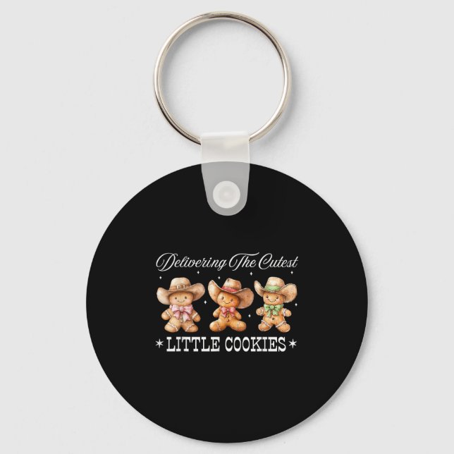 Western Labour And Delivery Nurse Christmas Doula  Keychain (Front)