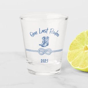 Western Last Rodeo Shot Glass: 2025 Bachelorette  Glass