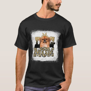 Western Leopard Pekingese Mom Mother's Day T-Shirt