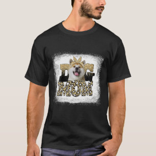 Western Leopard Shiba Inu Mom Mother's Day T-Shirt