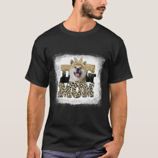 Western Leopard Shiba Inu Mom Mother's Day T-Shirt