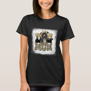 Western Leopard Staffordshire Bull Terrier Mom Mot T-Shirt