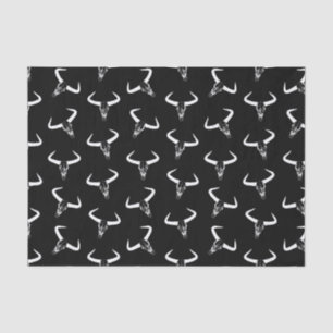 Western Longhorn Bull Horns Design Desert Skulls Tissue Paper