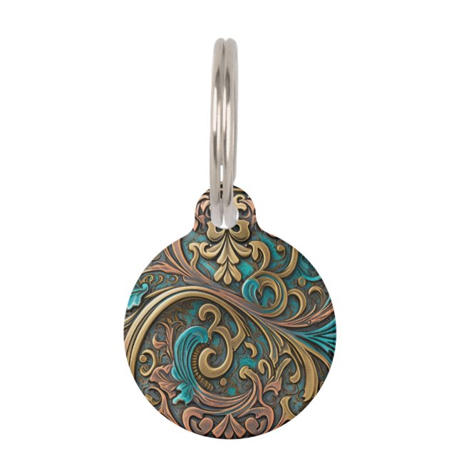 Western look pet tag (Front)
