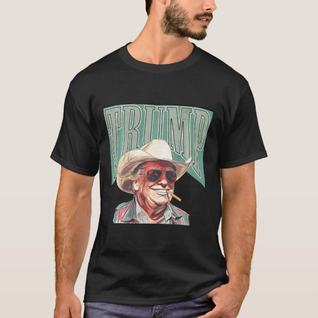 Western Make America Great Trump Daddy 1  T-Shirt (Front)