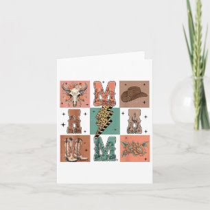 Western Mama Cowboy Cowgirl Mothers Day Mom Countr Card