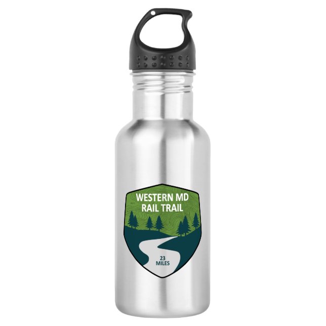 Western Maryland Rail Trail 532 Ml Water Bottle (Front)