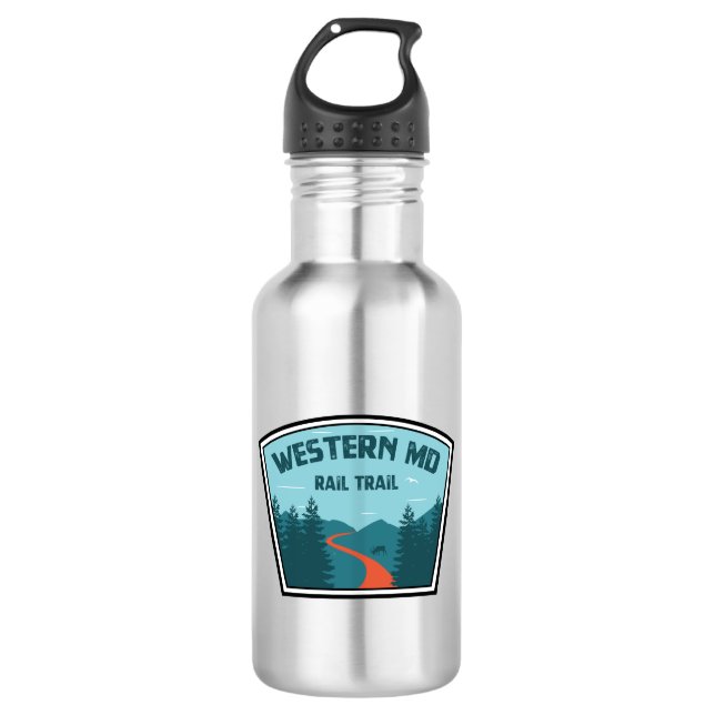 Western Maryland Rail Trail 532 Ml Water Bottle (Front)