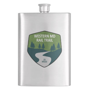 Western Maryland Rail Trail Hip Flask