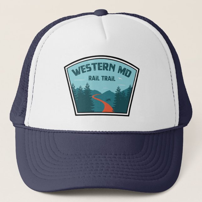 Western Maryland Rail Trail Trucker Hat (Front)
