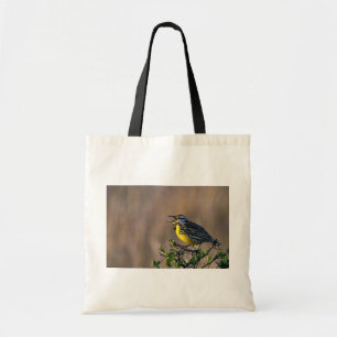 Western meadowlark tote bag