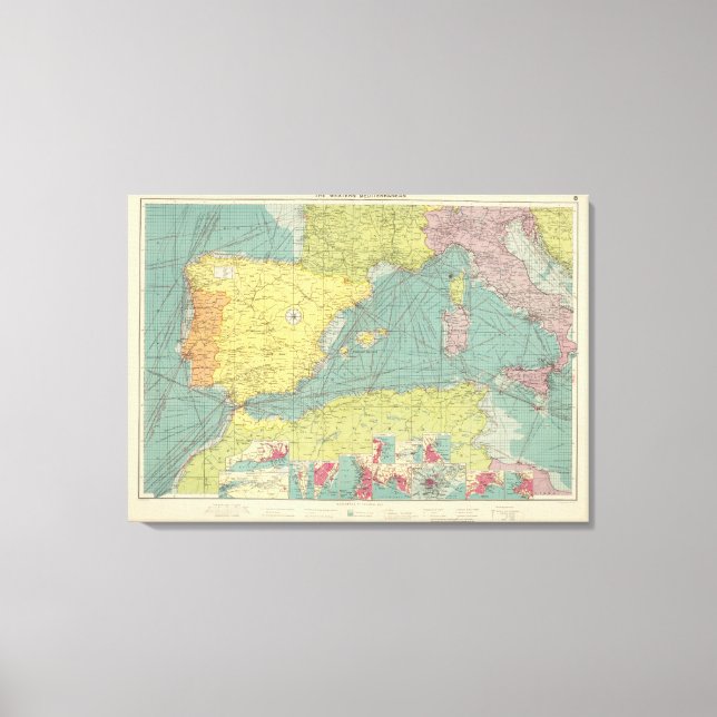 Western Mediterranean Canvas Print (Front)