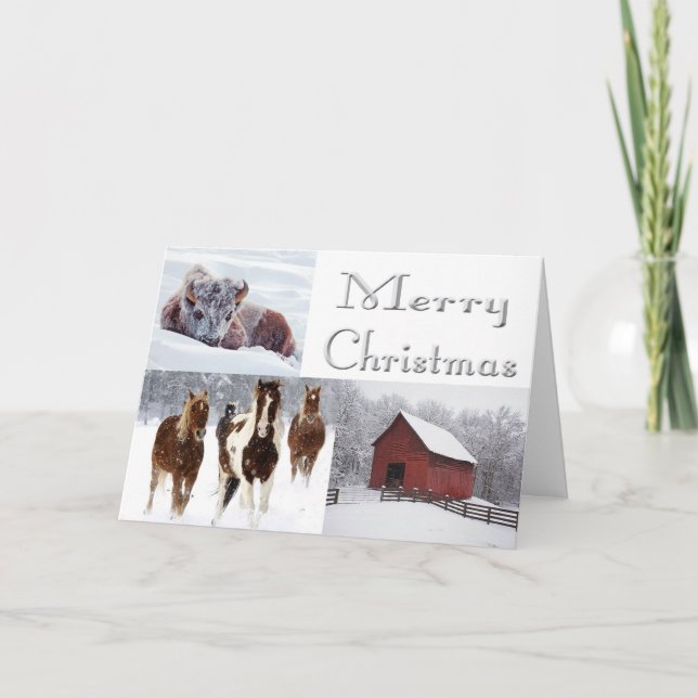 Western Merry Christmas Card (Front)