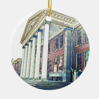 Western Michigan University Historic East Hall Ceramic Ornament
