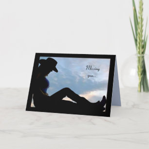 Western Missing you.. Card