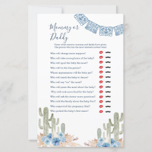 Western Mommy or Daddy Game cactus