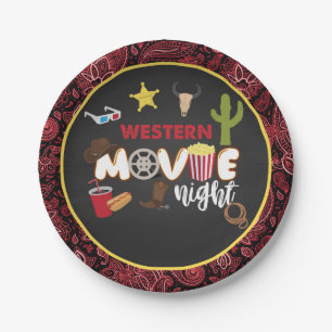 Western Movie Night Plate