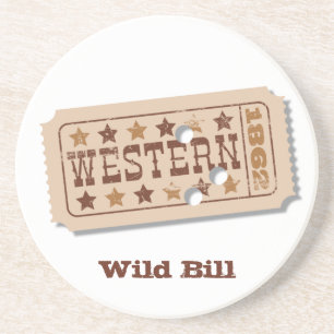 Western Movie Ticket Coaster