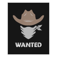 Western Outlaw Cowboy Wanted