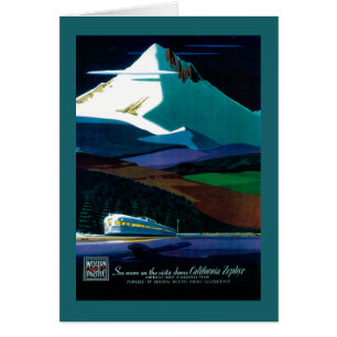 Western Pacific California Zephyr Vintage Poster