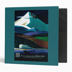 Western Pacific California Zephyr Vintage Poster Binder