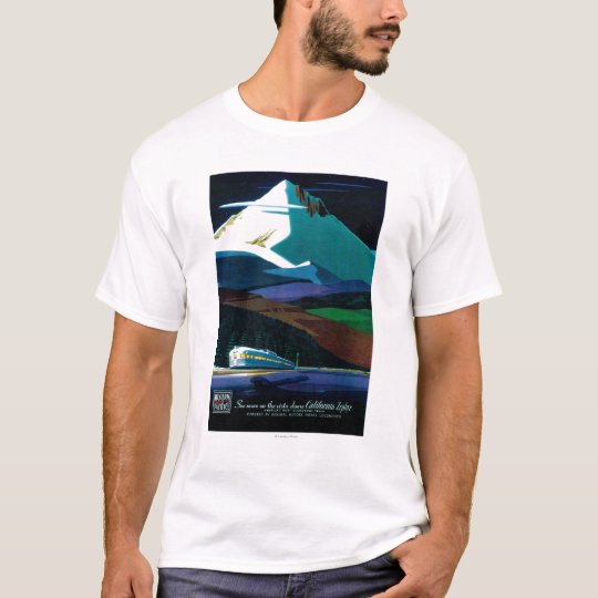 Western Pacific California Zephyr Vintage Poster T-Shirt