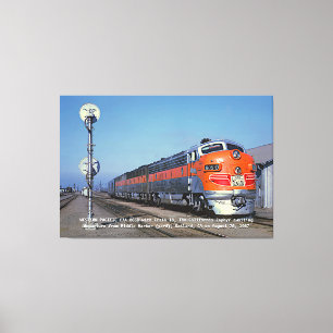Western Pacific F7 California Zephyr 60"x40" Large Canvas Print