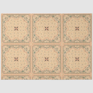 Western Paisley Gold Bandana Pattern Decoupage  Tissue Paper