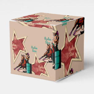Western Party Favour Box Rodeo Barrel Racing