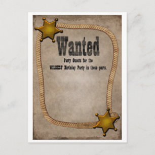 Western party Invite