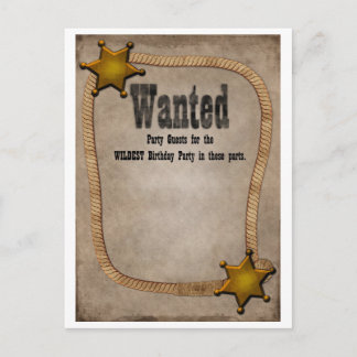 Western party Invite