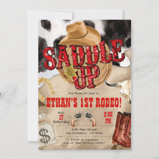 Western Party, Western Invitation for Cowboy Party