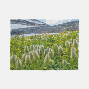 Western Pasqueflower   East Kootenay Mountains Fleece Blanket