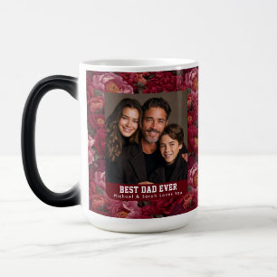 Western Peonies Bouquet Stepdad Day Iced Coffee Magic Mug
