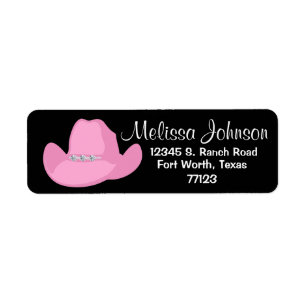 Western Pink Cowgirl Hat