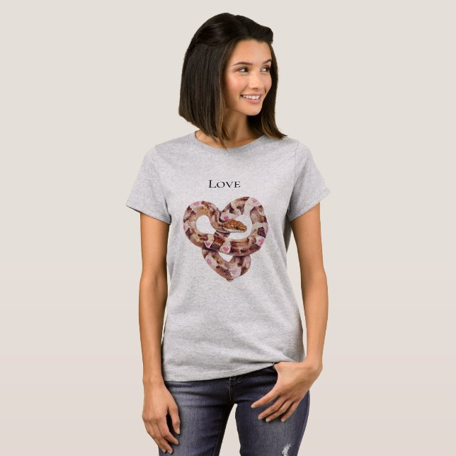 Western Pink Cowgirl Snake T-Shirt (Front Full)