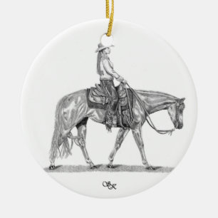 Western Pleasure Horse Ornament