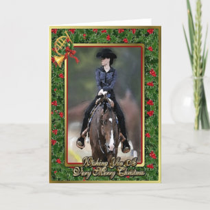 Western Pleasure Quarter Horse Christmas Card