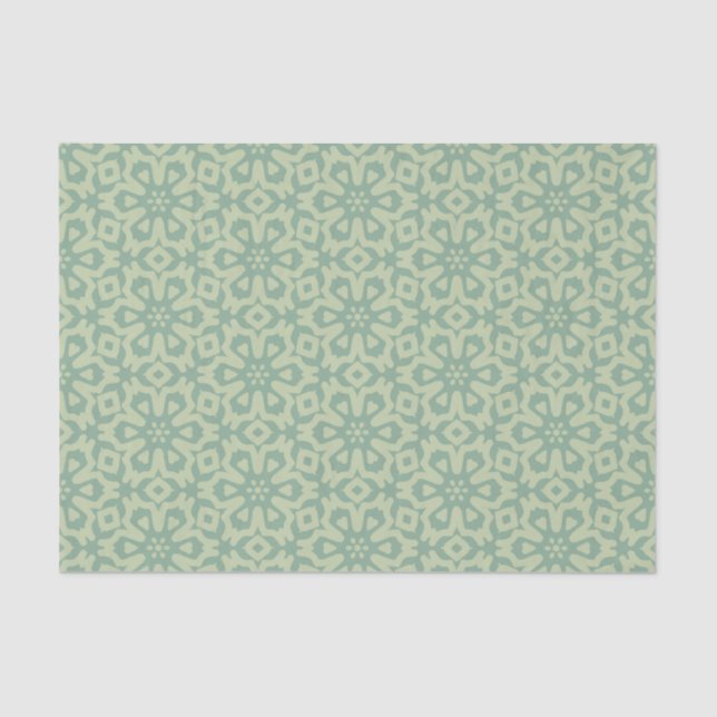 Western Prairie Classic Pistachio Lace Tissue Paper (Front)