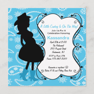 Western Pregnant Mama to Be Baby Shower Invitation