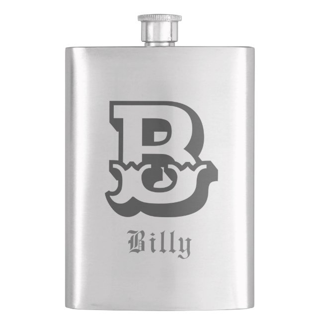 Western pride Personalized Monogram Hip Flask (Front)