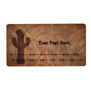 Western Product Label Business Label