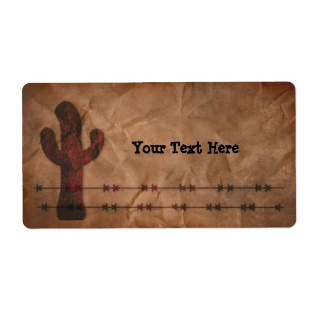 Western Product Label Business Label (Front)