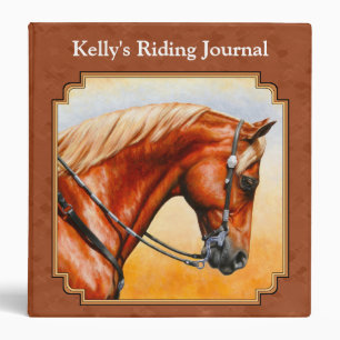 Western Quarter Horse Rustic Brown Binder