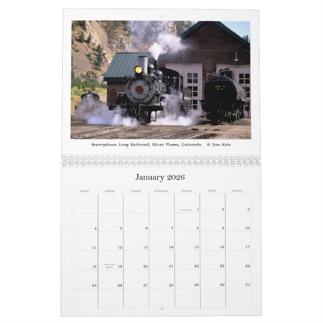 Western Railroading Calendar (Jan 2026)