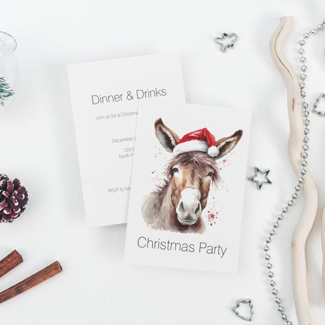 Western Ranch Holiday Dinner Celebration Invitation (Creator Uploaded)